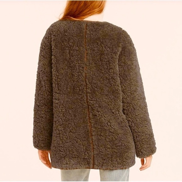 J. Crew Tan Teddy Jacket NWOT - Picture 11 of 16